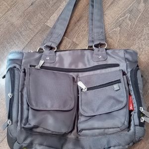 Fisher Price gray diaper bag